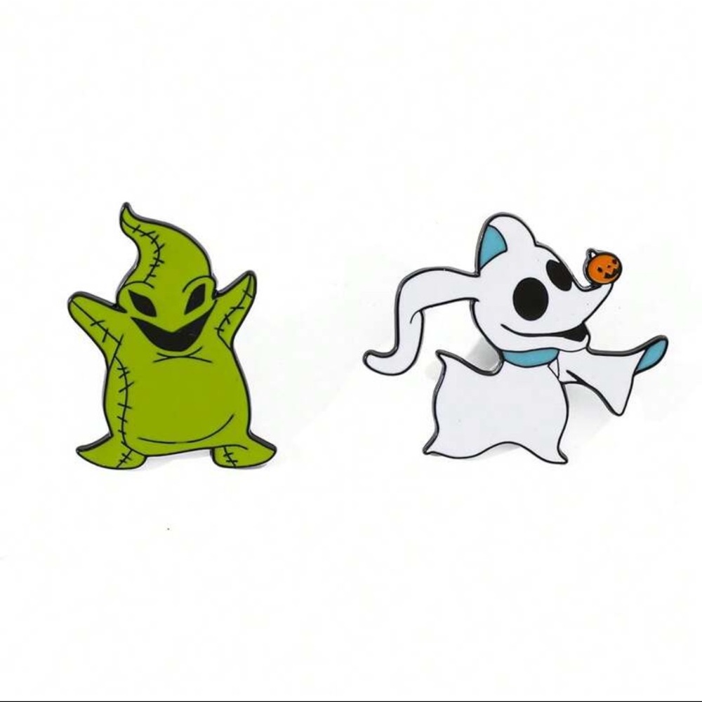 Disney Nightmare Before Christmas enamel pins! Oogy Boogy & Zero set! New!